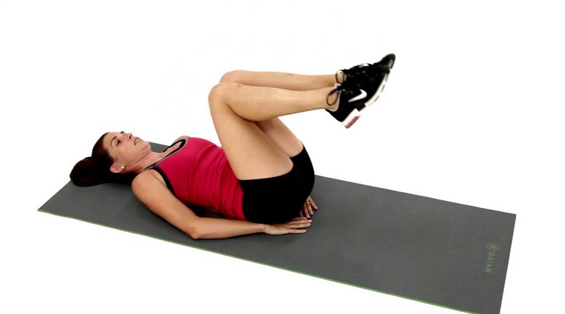 reverse crunch for flat belly